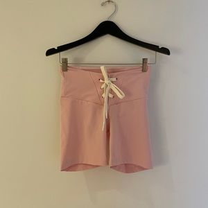 New Balance X Staud Pink Biker Shorts